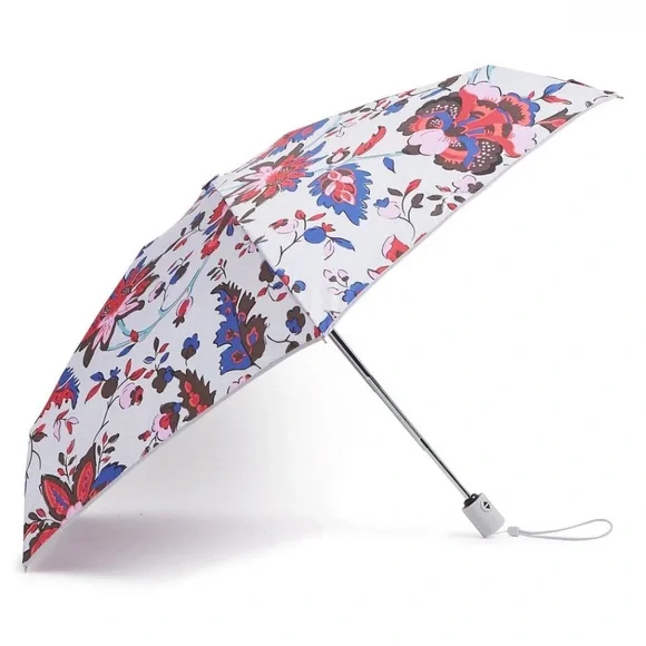Vera Bradley Vineyard Floral Automatic Compact Mini Wristlet Umbrella - Picture 1 of 3